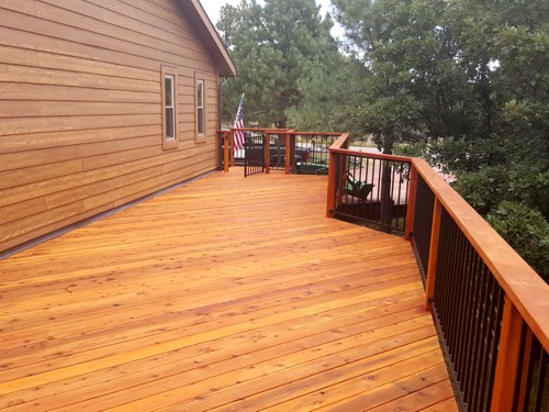 Deck Pressure Washed and Sealed in Colorado Springs