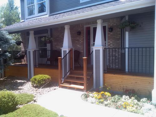 Wood Decks with Metal Rail in Colorado Springs