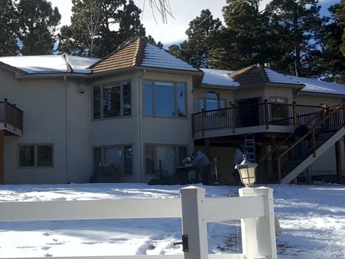 Wood Decks with Metal Rail in Colorado Springs