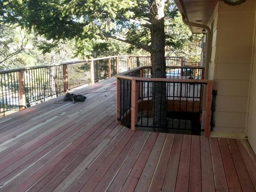 Wood Decks with Metal Rail in Colorado Springs