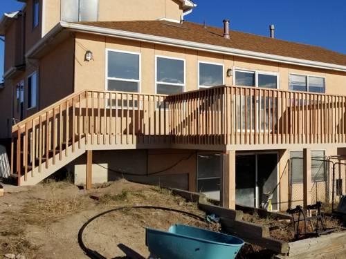 All Wood Deck in Colorado Springs