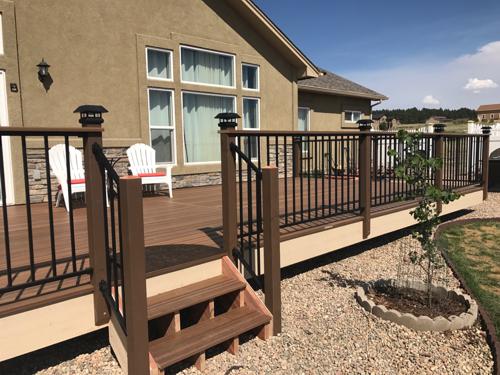 New deck construction in Colorado Springs