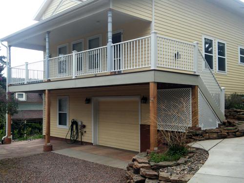 New deck construction in Colorado Springs