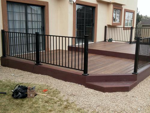 New deck construction in Colorado Springs